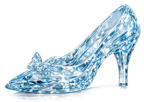 Zapatilla de cristal